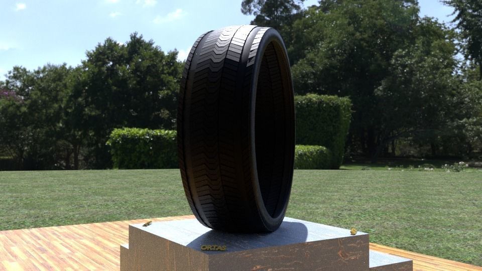 ORTAS TIRE NO 16 GAME READY Low-poly 3D model_7