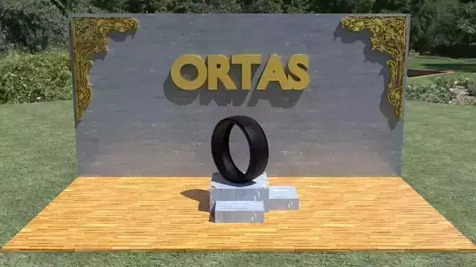 ORTAS TIRE NO 16 GAME READY Low-poly 3D model