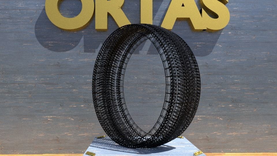 ORTAS TIRE NO 16 GAME READY Low-poly 3D model_10