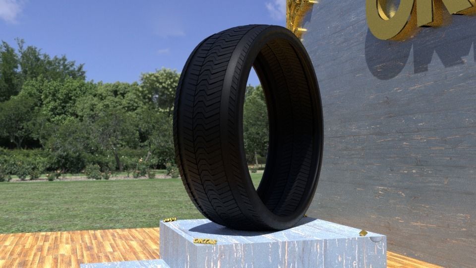 ORTAS TIRE NO 16 GAME READY Low-poly 3D model_4