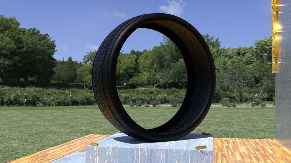 ORTAS TIRE NO 16 GAME READY Low-poly 3D model_5