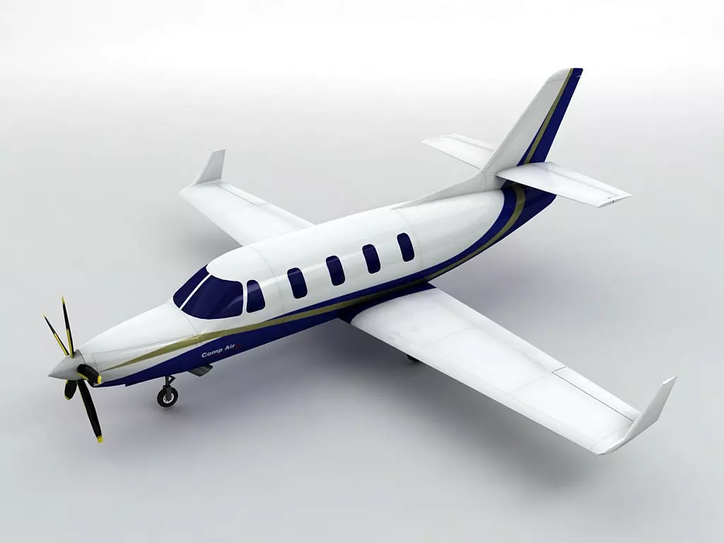 Comp Air 12 Aircraft Low-poly 3D model_0