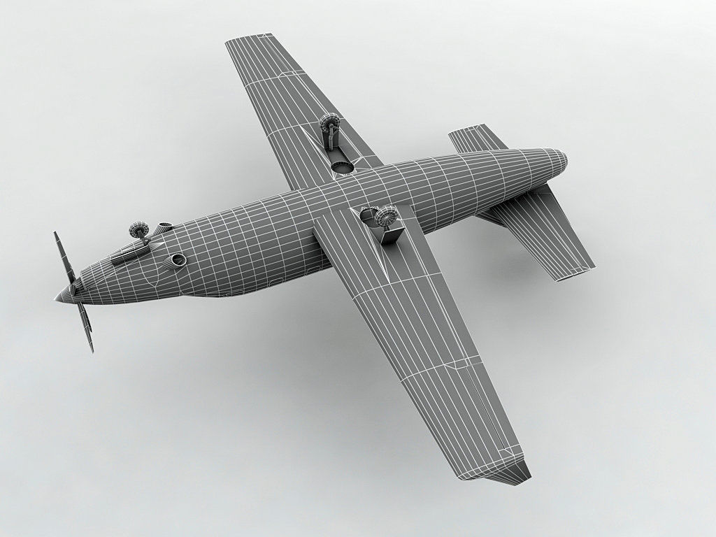 Comp Air 12 Aircraft Low-poly 3D model_3