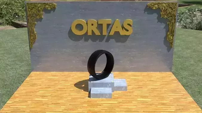 ORTAS TIRE NO 18 GAME READY Low-poly 3D model