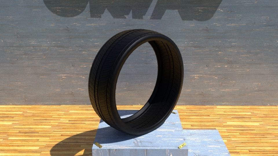 ORTAS TIRE NO 18 GAME READY Low-poly 3D model_4