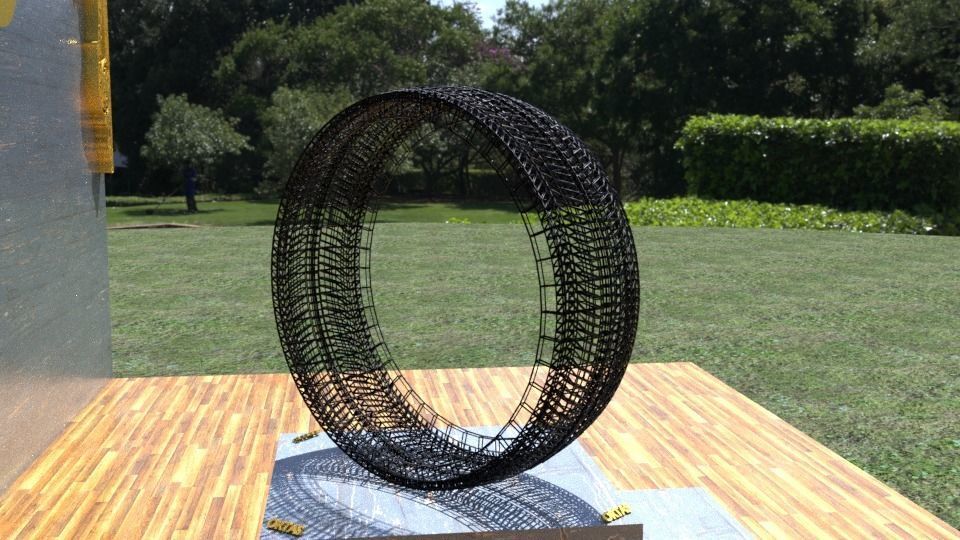 ORTAS TIRE NO 18 GAME READY Low-poly 3D model_11