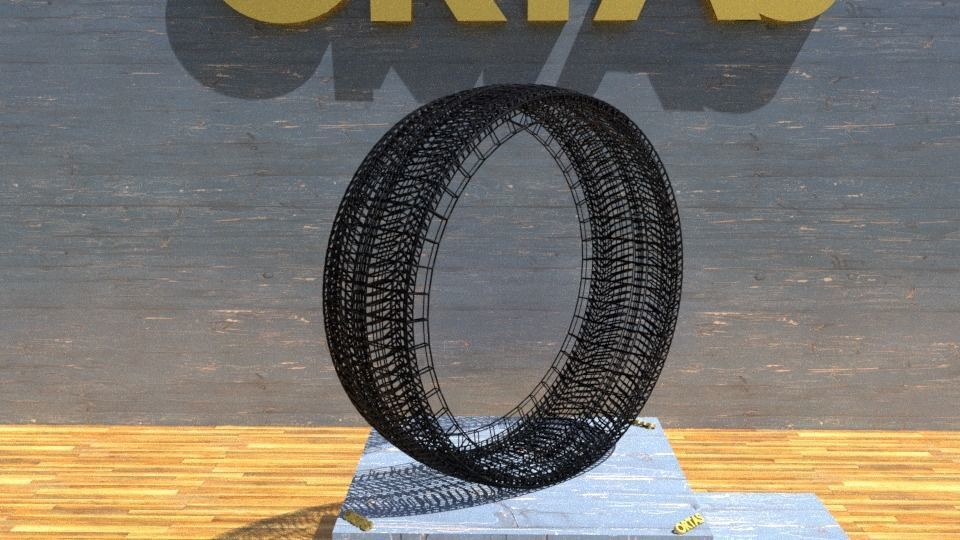 ORTAS TIRE NO 18 GAME READY Low-poly 3D model_10