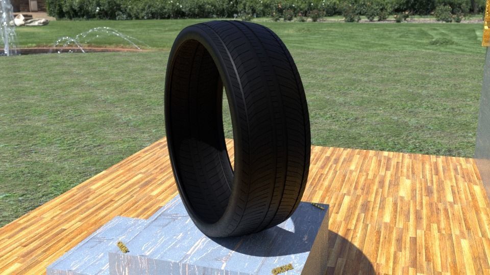 ORTAS TIRE NO 18 GAME READY Low-poly 3D model_6