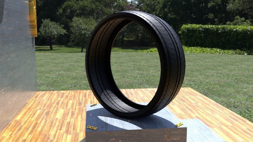 ORTAS TIRE NO 18 GAME READY Low-poly 3D model_9