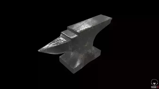 Scratched anvil