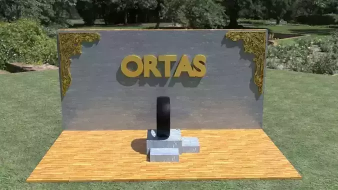 ORTAS TIRE NO 19 GAME READY Low-poly 3D model