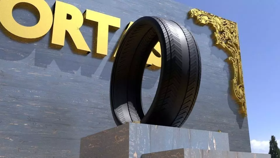 ORTAS TIRE NO 20 GAME READY Low-poly 3D model_0