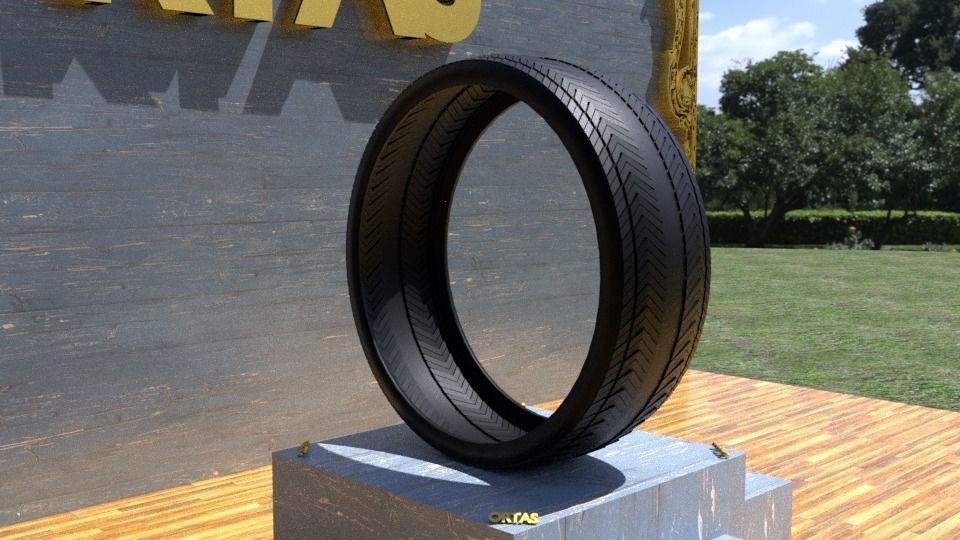 ORTAS TIRE NO 20 GAME READY Low-poly 3D model_4