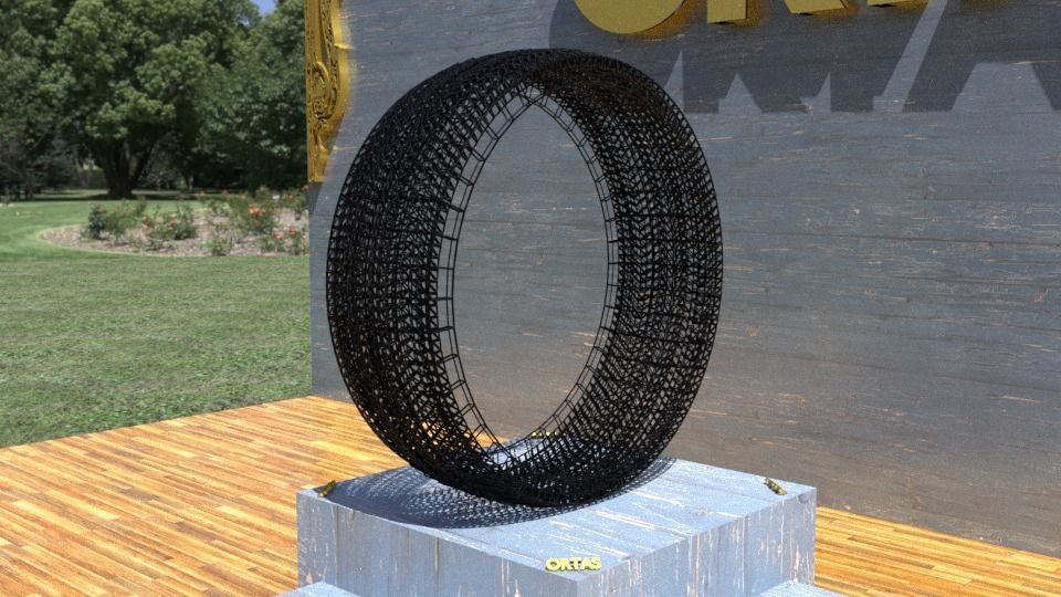 ORTAS TIRE NO 21 GAME READY Low-poly 3D model_11