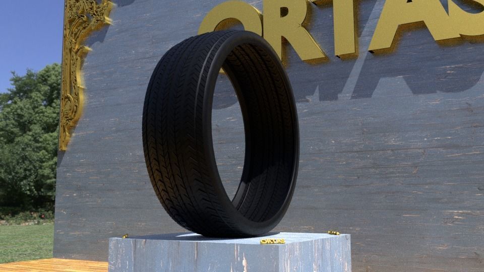 ORTAS TIRE NO 21 GAME READY Low-poly 3D model_7