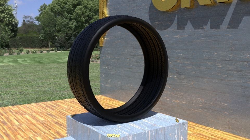 ORTAS TIRE NO 21 GAME READY Low-poly 3D model_6