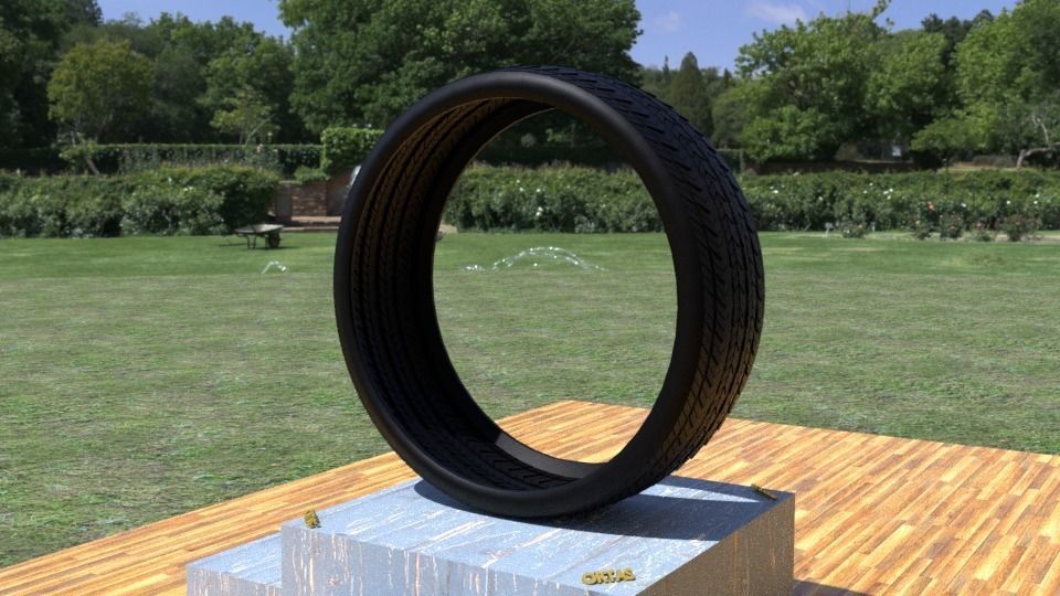 ORTAS TIRE NO 21 GAME READY Low-poly 3D model_3