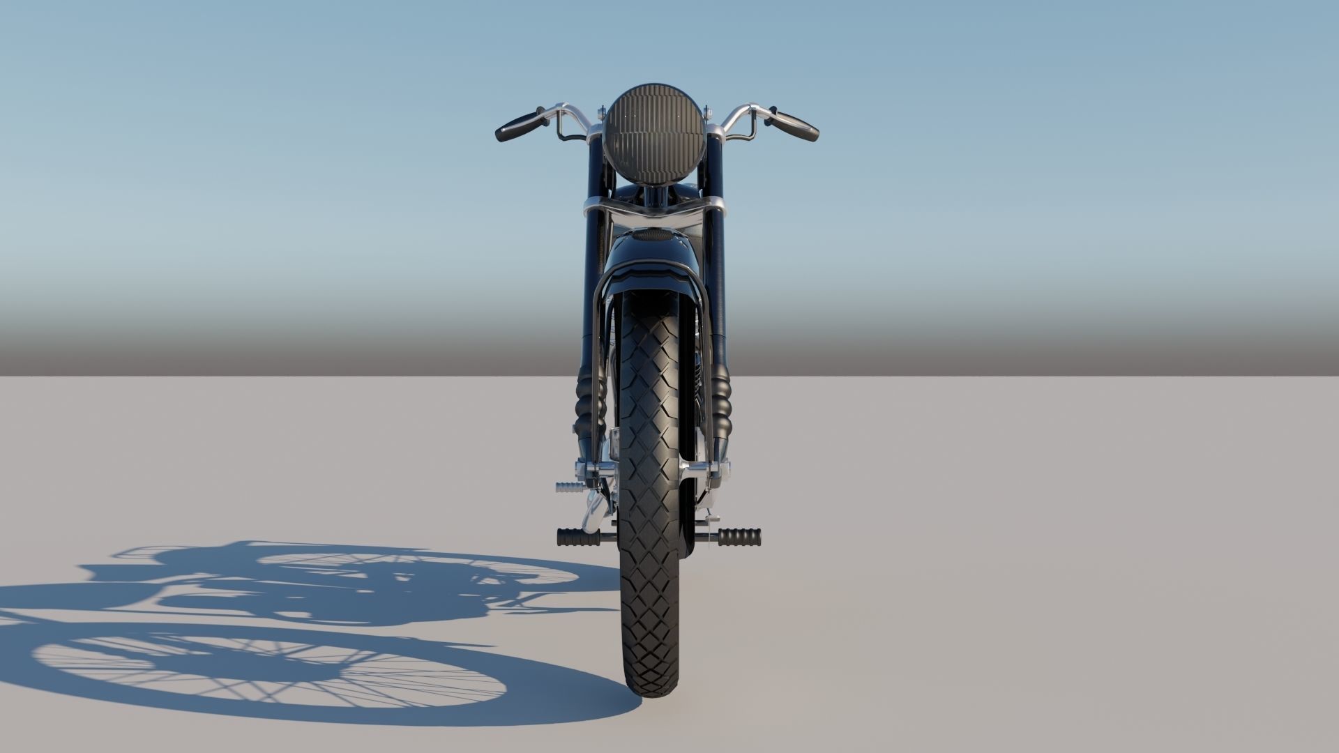 BSA Bantam D1 motorcycle 3D model_7
