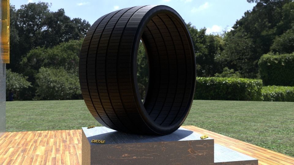 ORTAS TIRE NO 23 GAME READY Low-poly 3D model_5