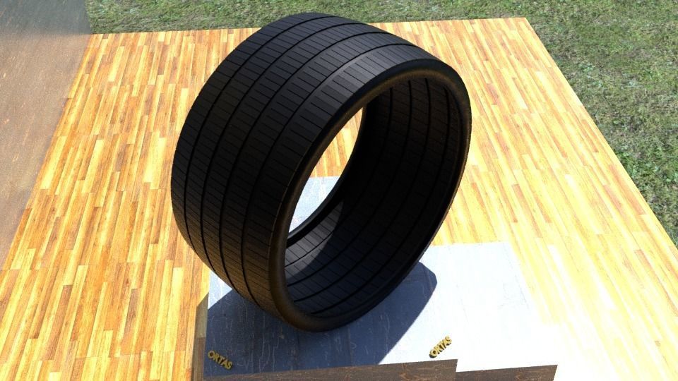 ORTAS TIRE NO 23 GAME READY Low-poly 3D model_1