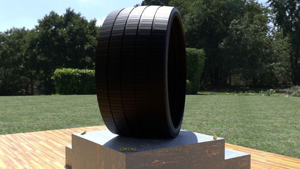 ORTAS TIRE NO 23 GAME READY Low-poly 3D model_4