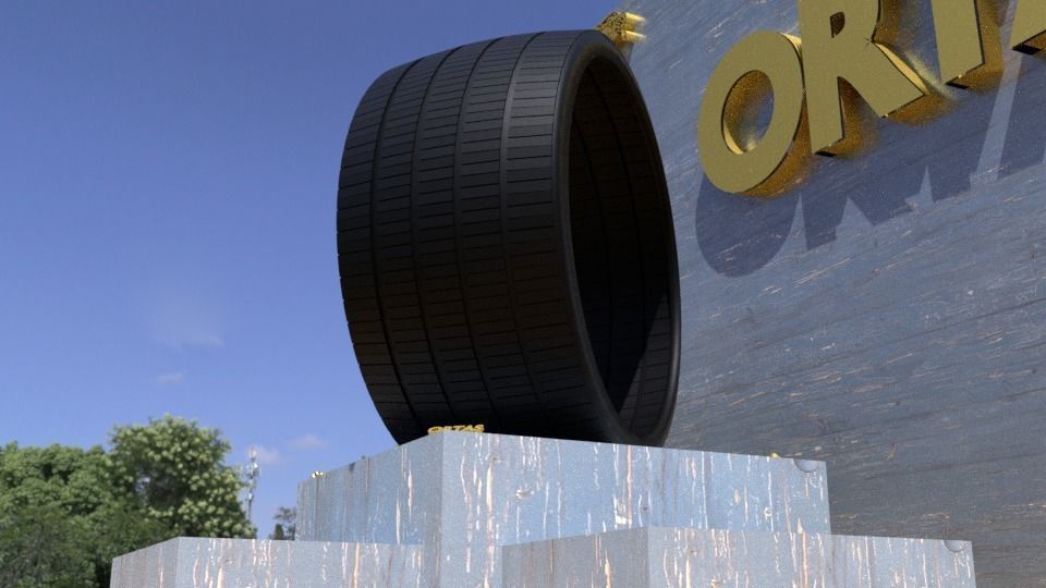 ORTAS TIRE NO 23 GAME READY Low-poly 3D model_7