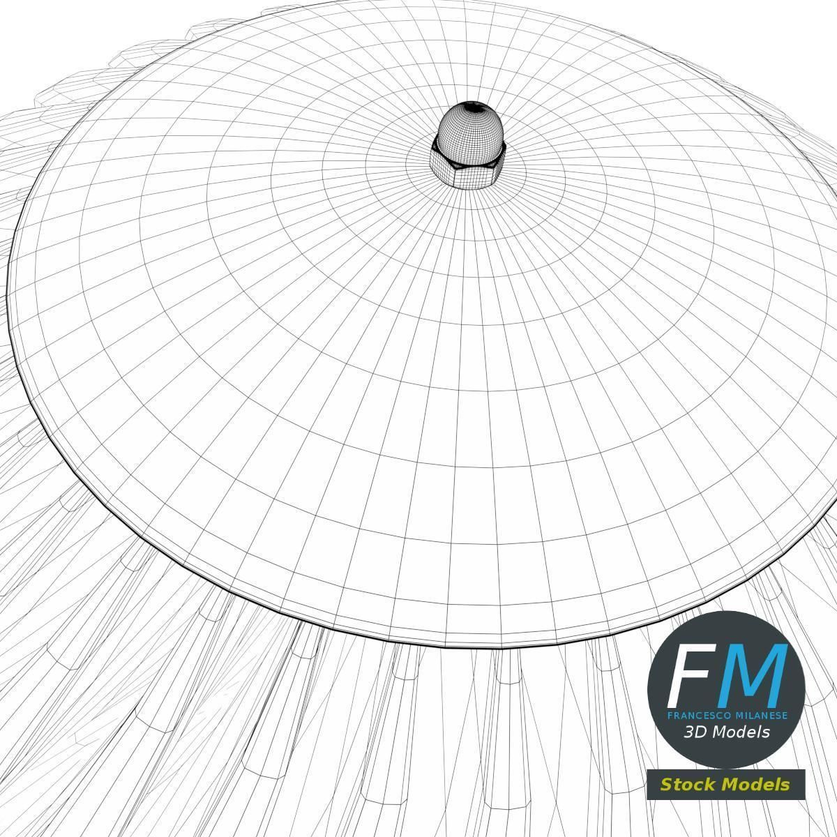 Rotating chimney cap 3D model_8