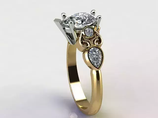 Pear shape Engagement ring 