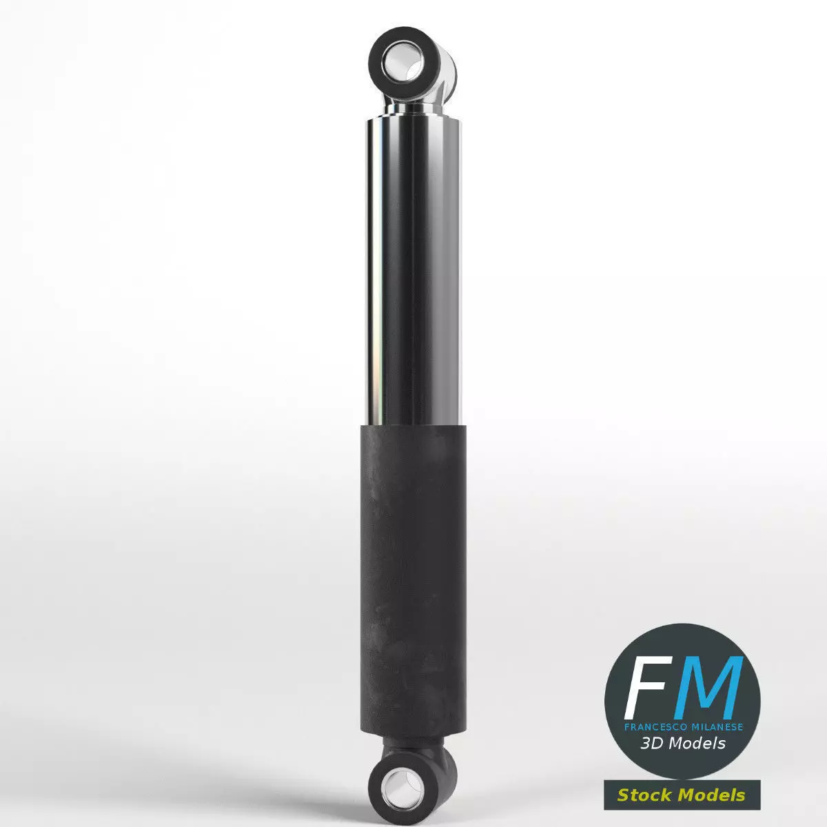 Hydraulic damper 3D model_0