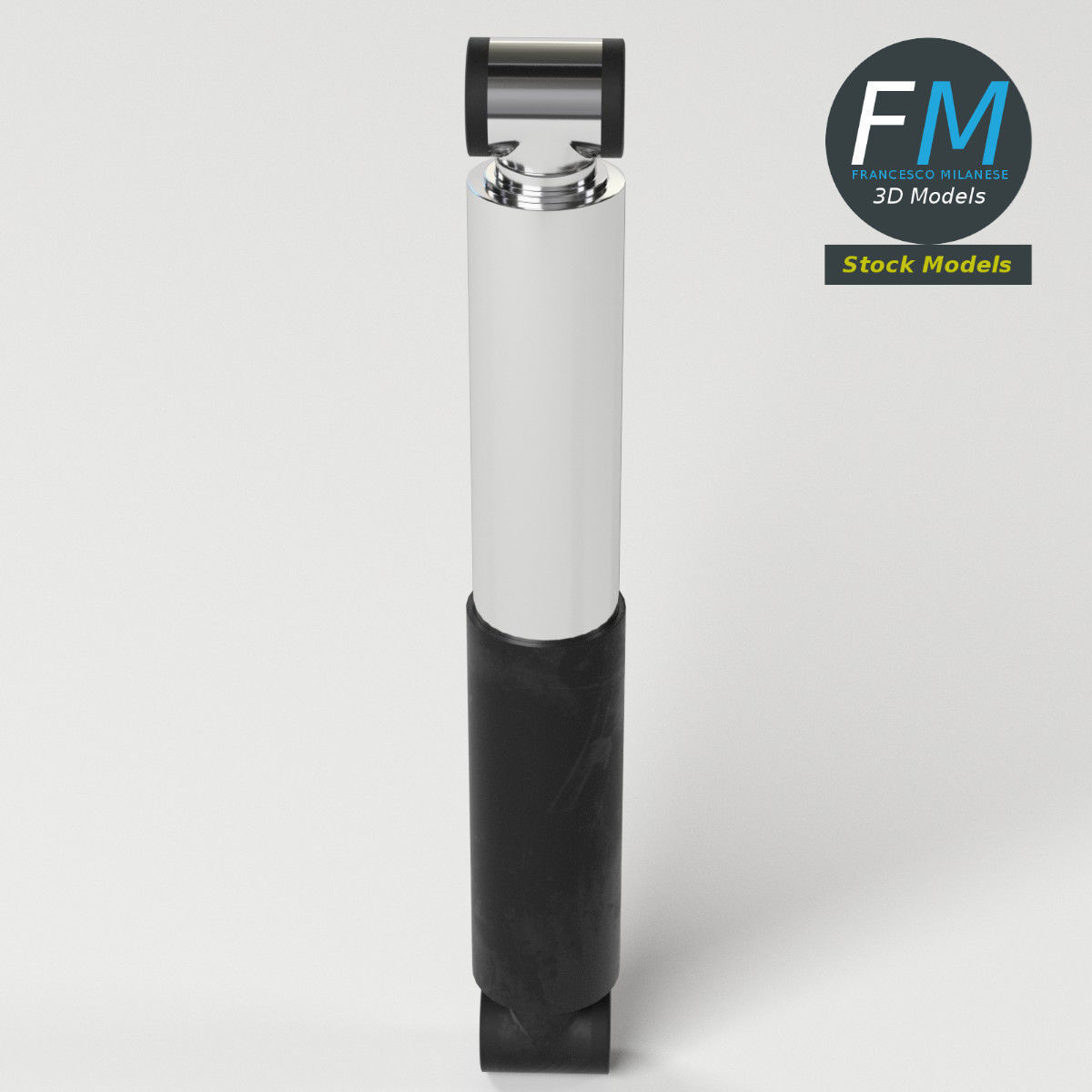 Hydraulic damper 3D model_5