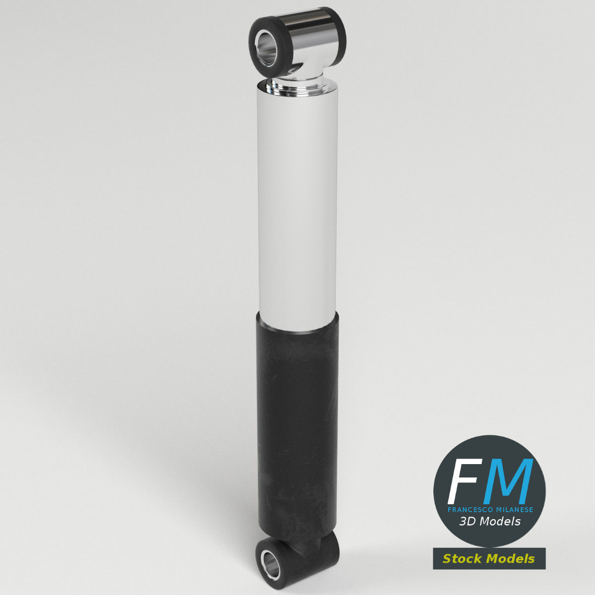 Hydraulic damper 3D model_2