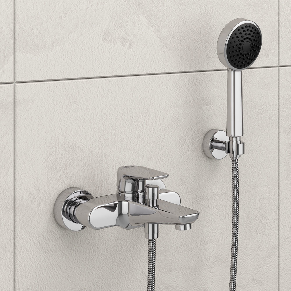 Bath and shower faucets Villeroy - Boch SUBWAY set 22 3D model_4