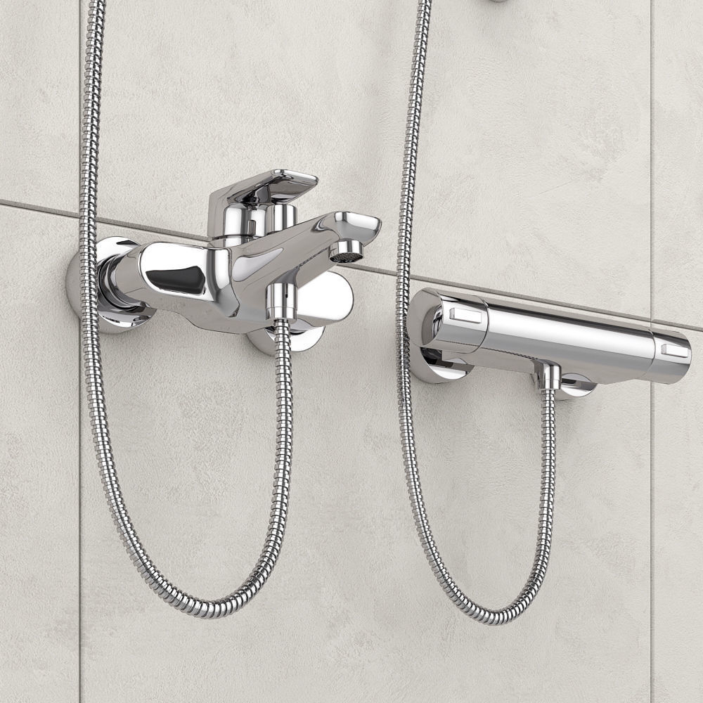 Bath and shower faucets Villeroy - Boch SUBWAY set 22 3D model_8