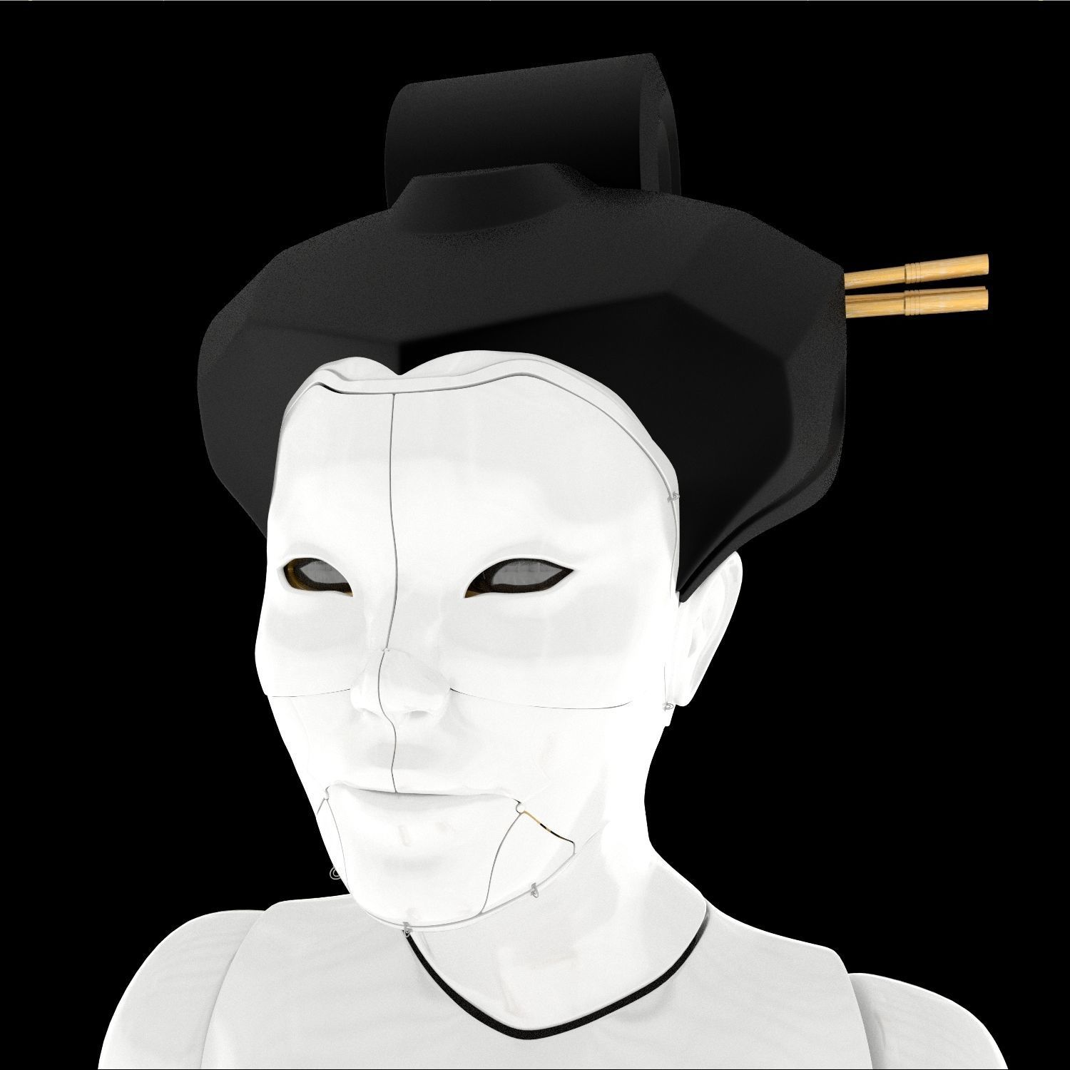 Ghost In The Shell Geisha 3D model_4