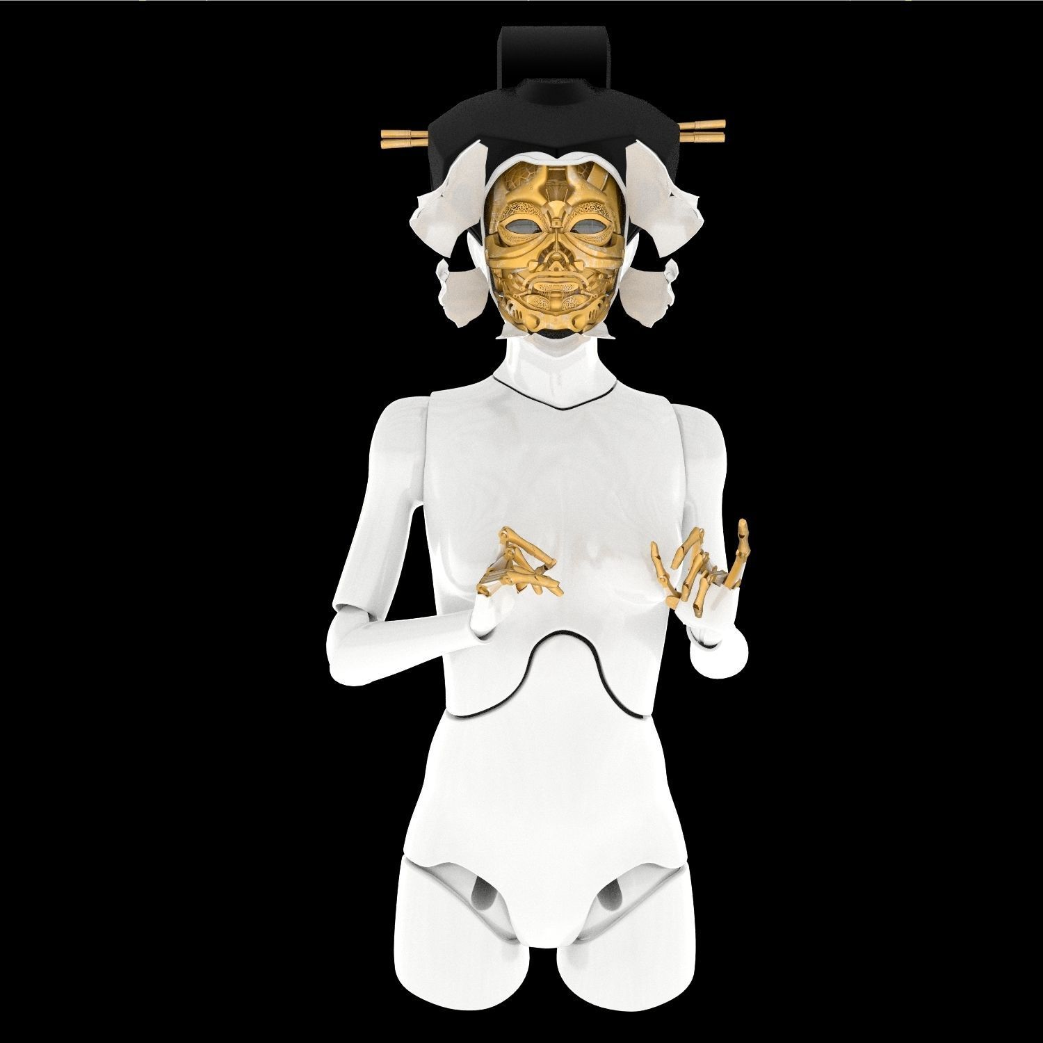 Ghost In The Shell Geisha 3D model_2