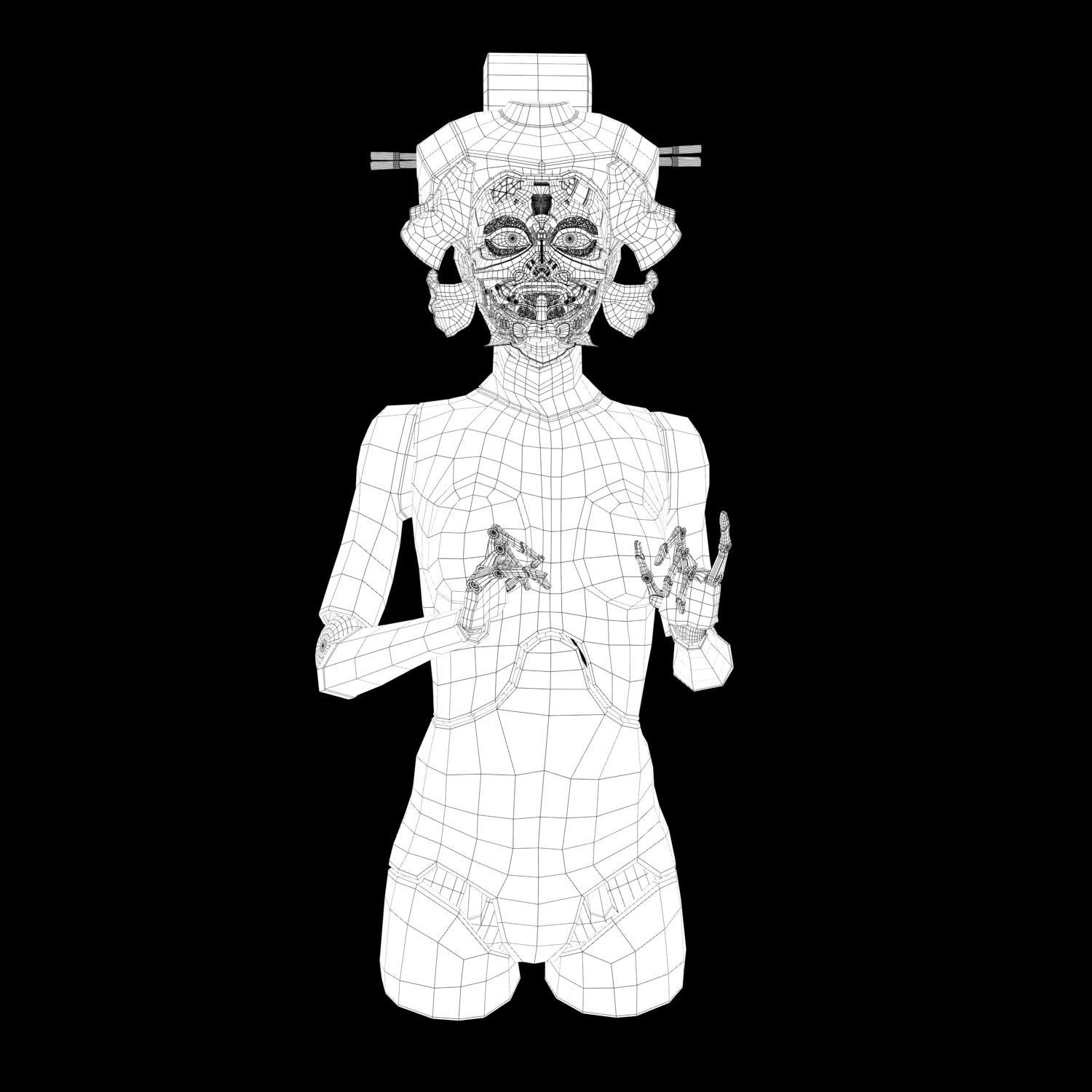 Ghost In The Shell Geisha 3D model_13