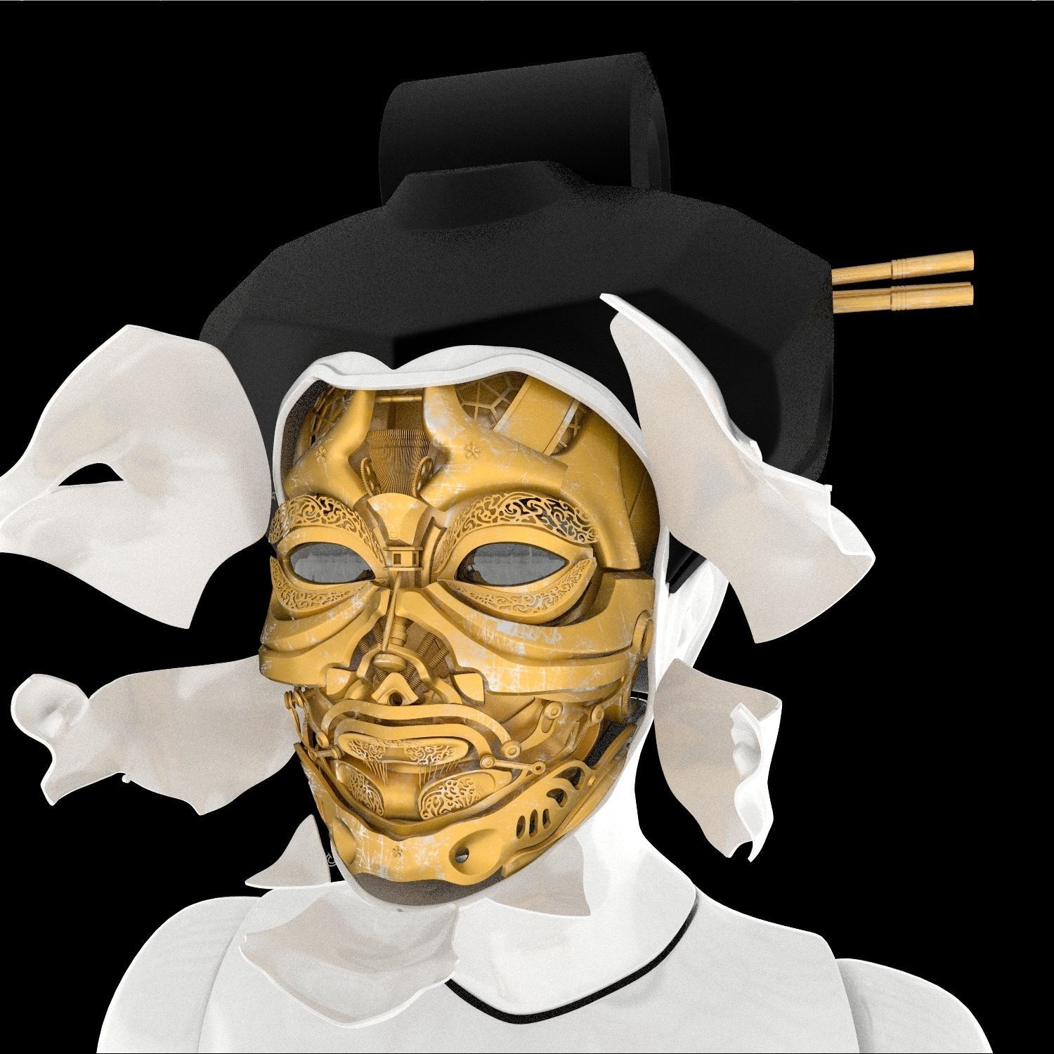 Ghost In The Shell Geisha 3D model_5