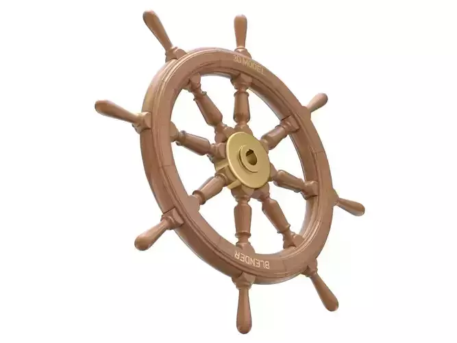 Ship Wheel 3D model