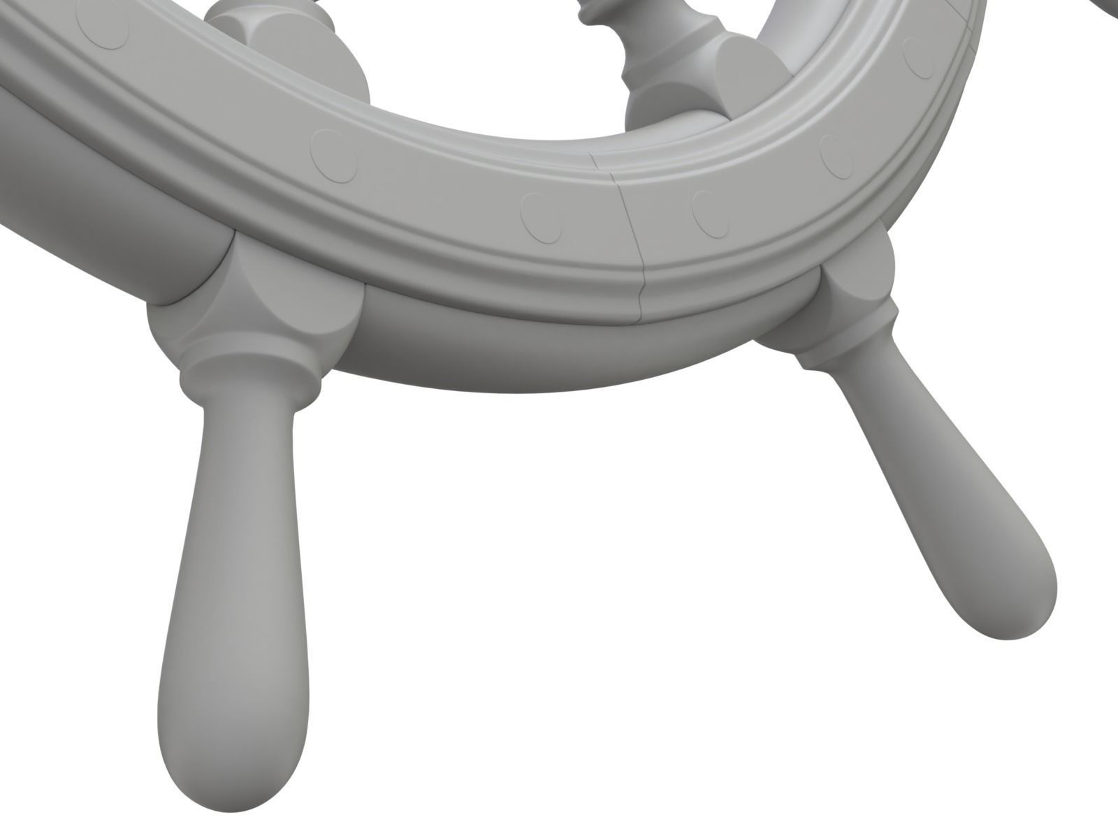 Ship Wheel 3D model_16