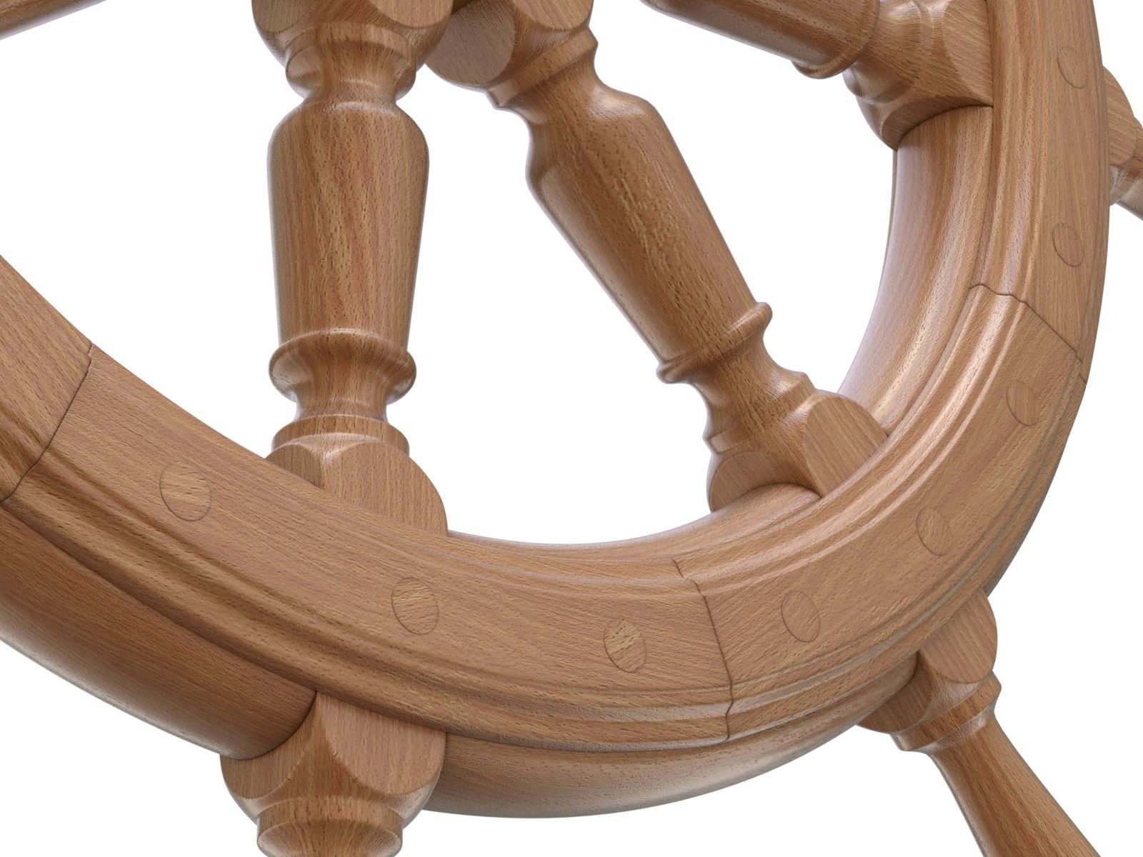 Ship Wheel 3D model_27
