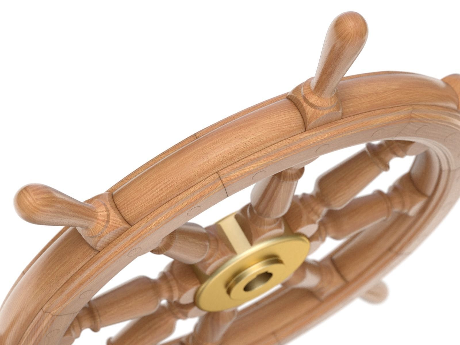 Ship Wheel 3D model_4