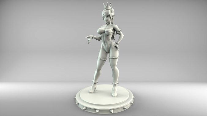 Bowsette Statue 3D print model