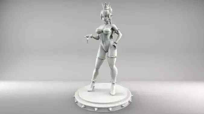 Bowsette Statue 3D print model