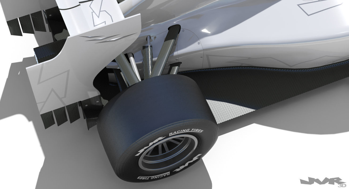 Generic F1 2015-2016 Race Car 3D model_4