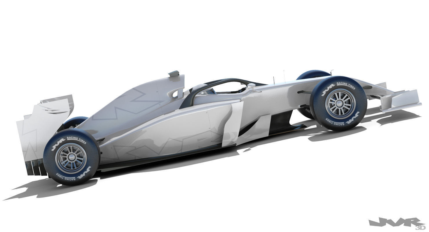 Generic F1 2015-2016 Race Car 3D model_5