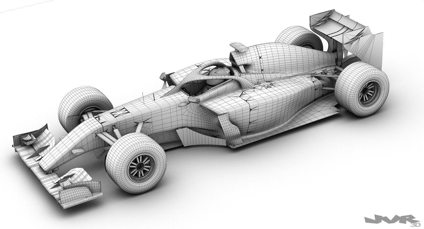 Generic F1 2015-2016 Race Car 3D model_16