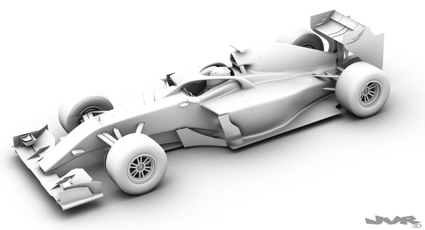 Generic F1 2015-2016 Race Car 3D model_15