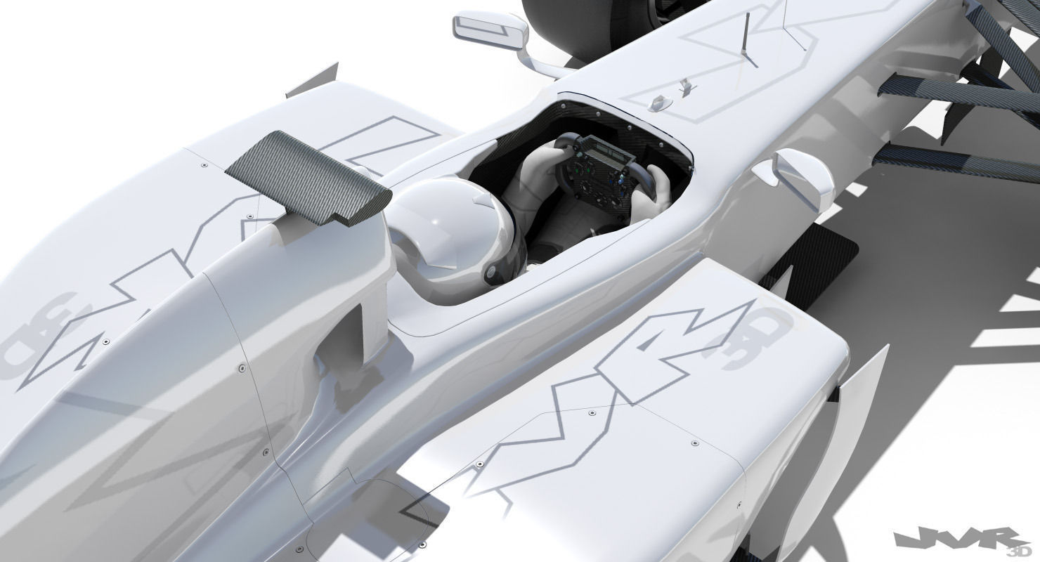 Generic F1 2015-2016 Race Car 3D model_3