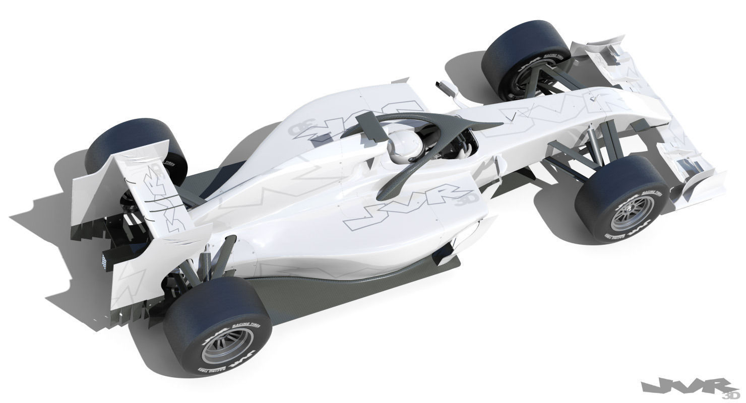 Generic F1 2015-2016 Race Car 3D model_1