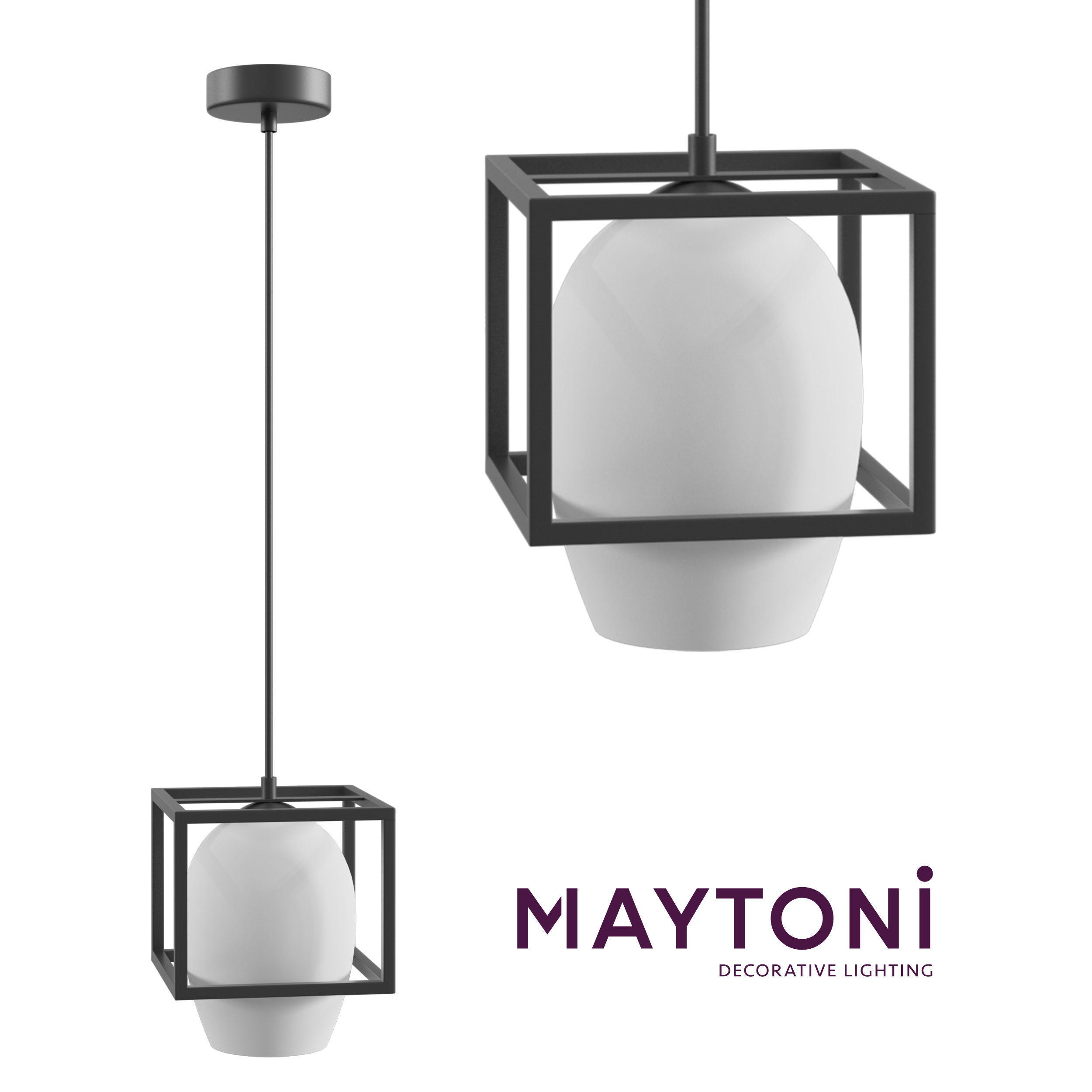 Pendant Cabin MOD252-PL-01-B Maytoni Modern Free 3D model_1